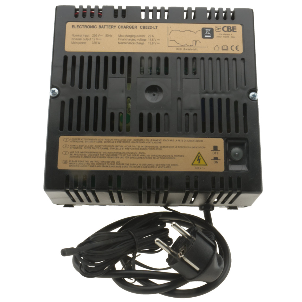 BBAtechniek - 12V 22A 20W CBE lithium acculader CB522LT (1x)