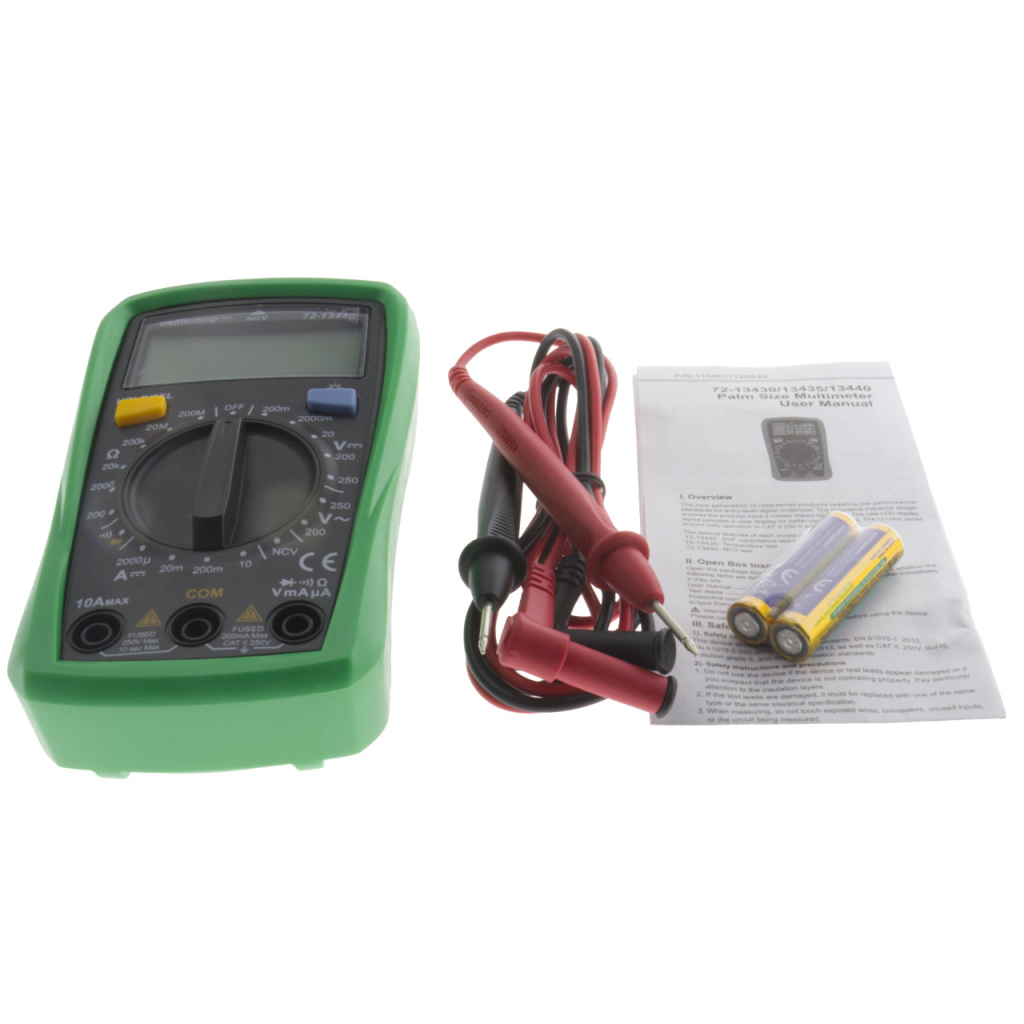 BBAtechniek - Digitale Multimeter 1000V CAT II max. 10A (1x)