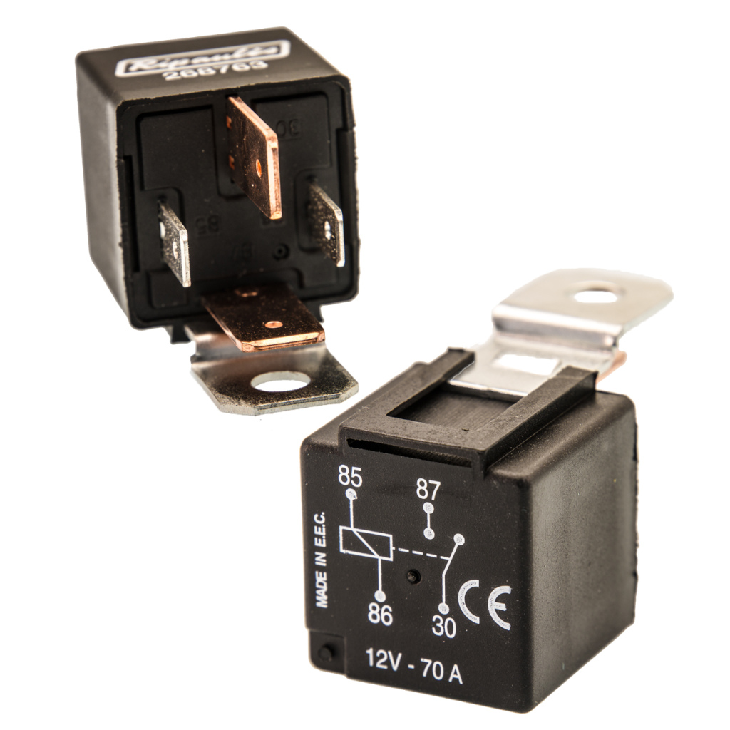 BBAtechniek - Accu 1 en 2 scheidingsrelais 12V/70Ah (1x) 