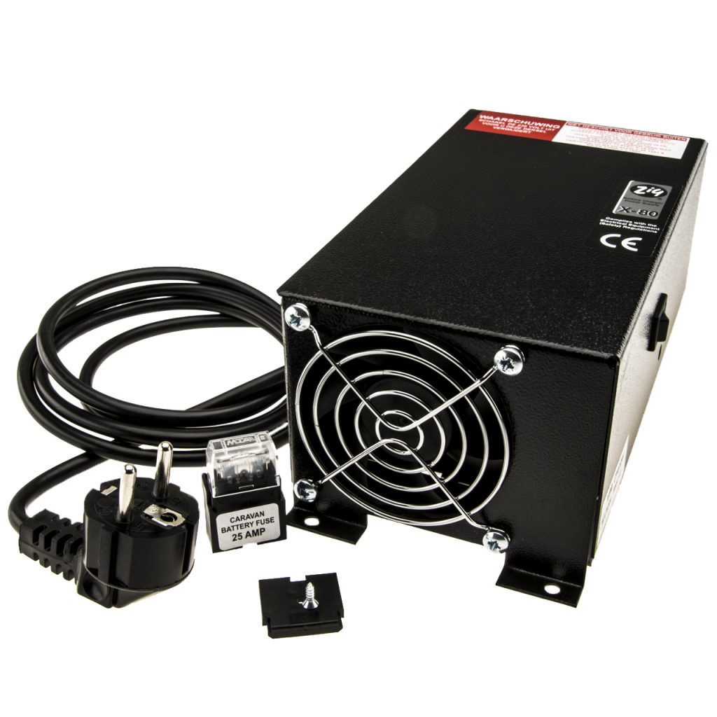 BBAtechniek - ZIG X80 16.5A automatische acculader/omvormer (1x)