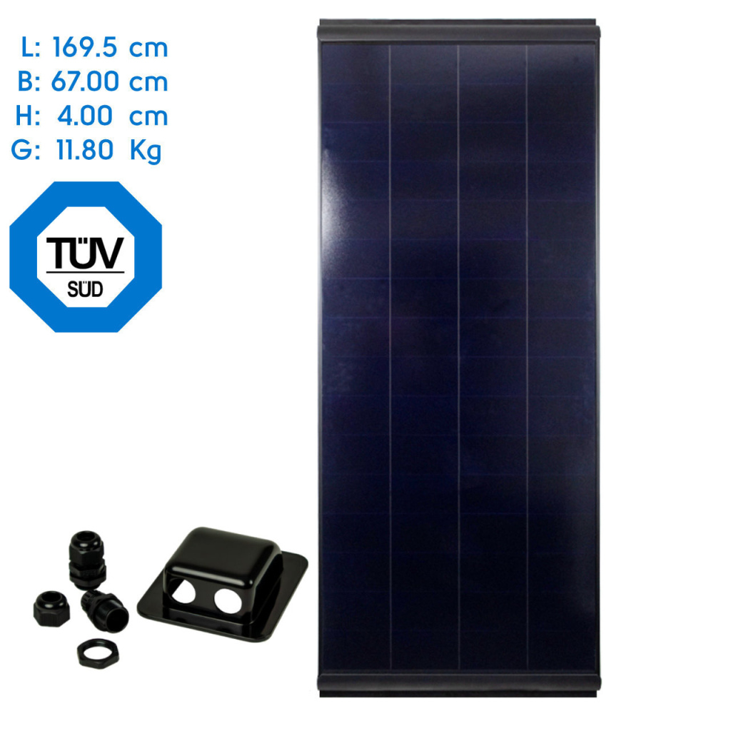 BBAtechniek - 220Wp 169.5x67x4cm Pro-User zonnepaneel(1x)