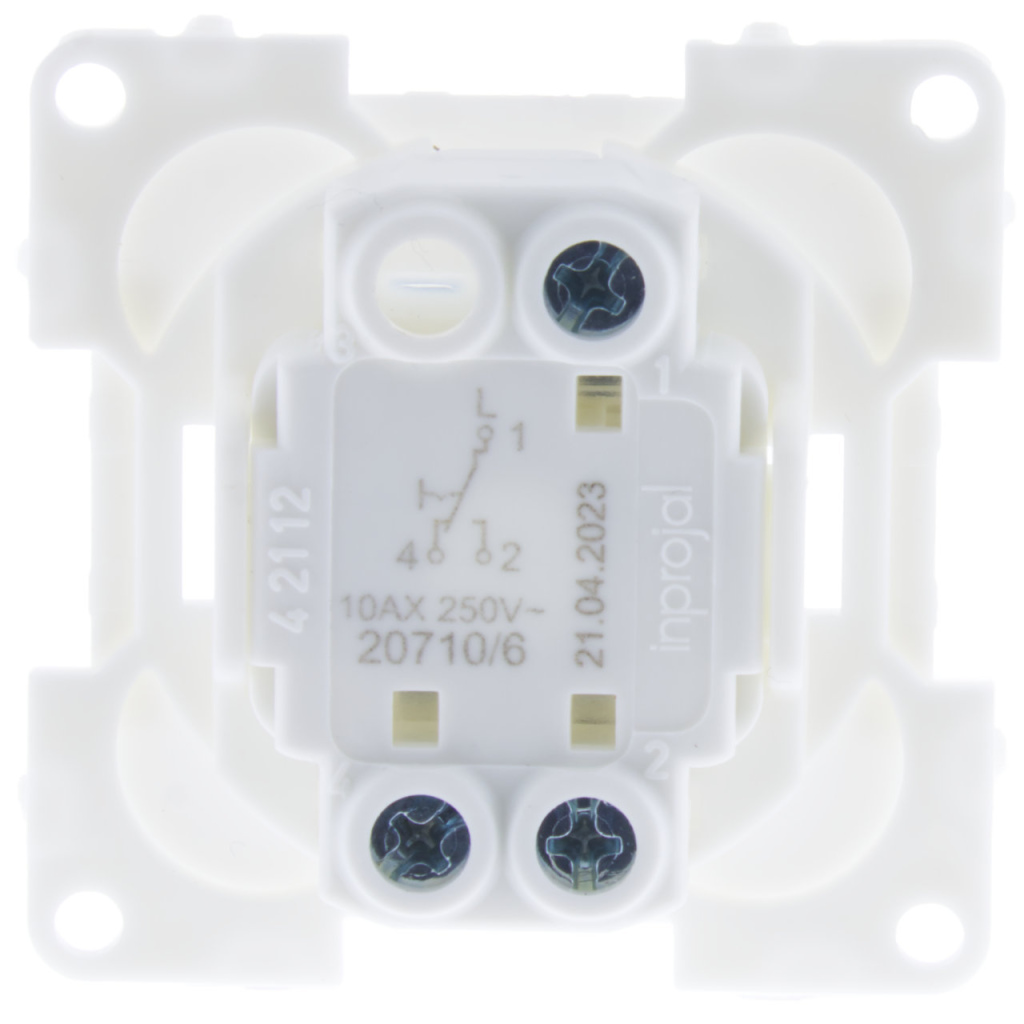 BBAtechniek - S 30.000 wipschakelaar aan/uit 230V zwart (1x)