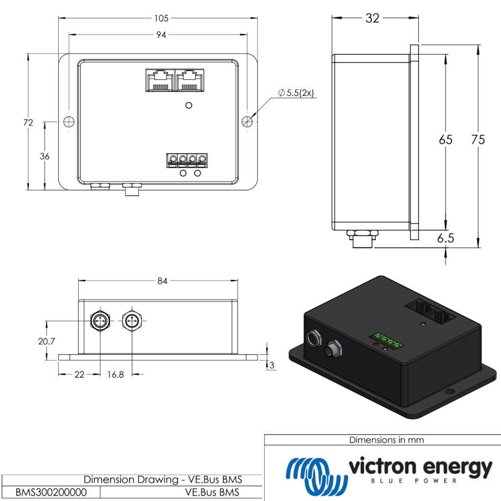 BBAtechniek - Victron Battery Management System VE.Bus (1x)