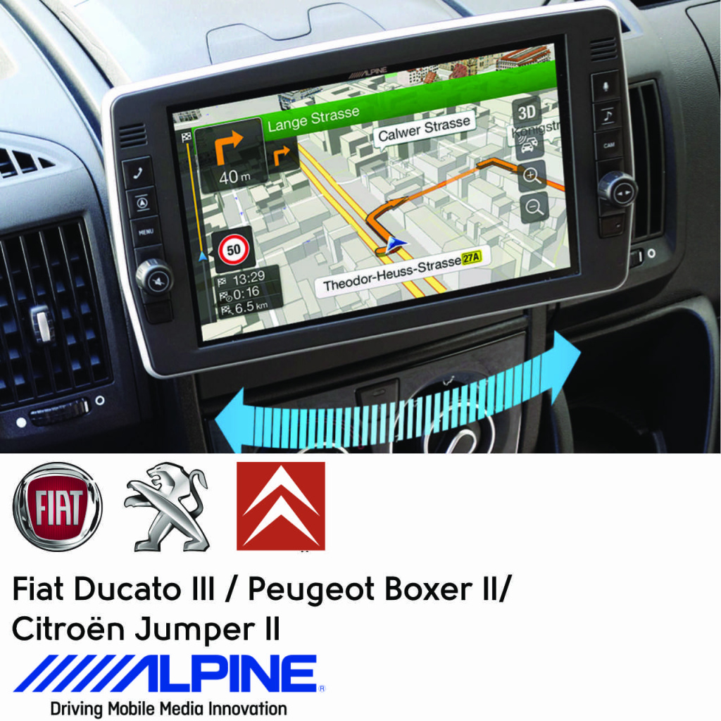 BBAtechniek - 9” X903D-DU2 1DIN Alpine draaibaar scherm (1x)