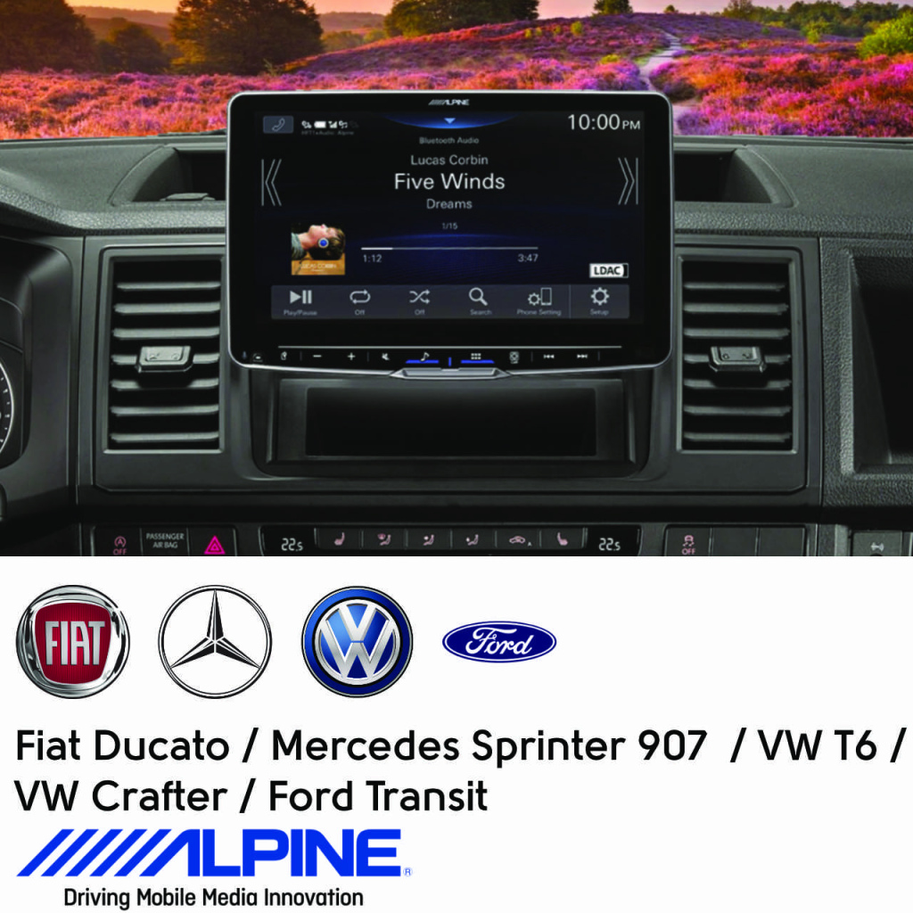 BBAtechniek - 9” ILX-F905T6 - Alpine Style VW Transporter T6
