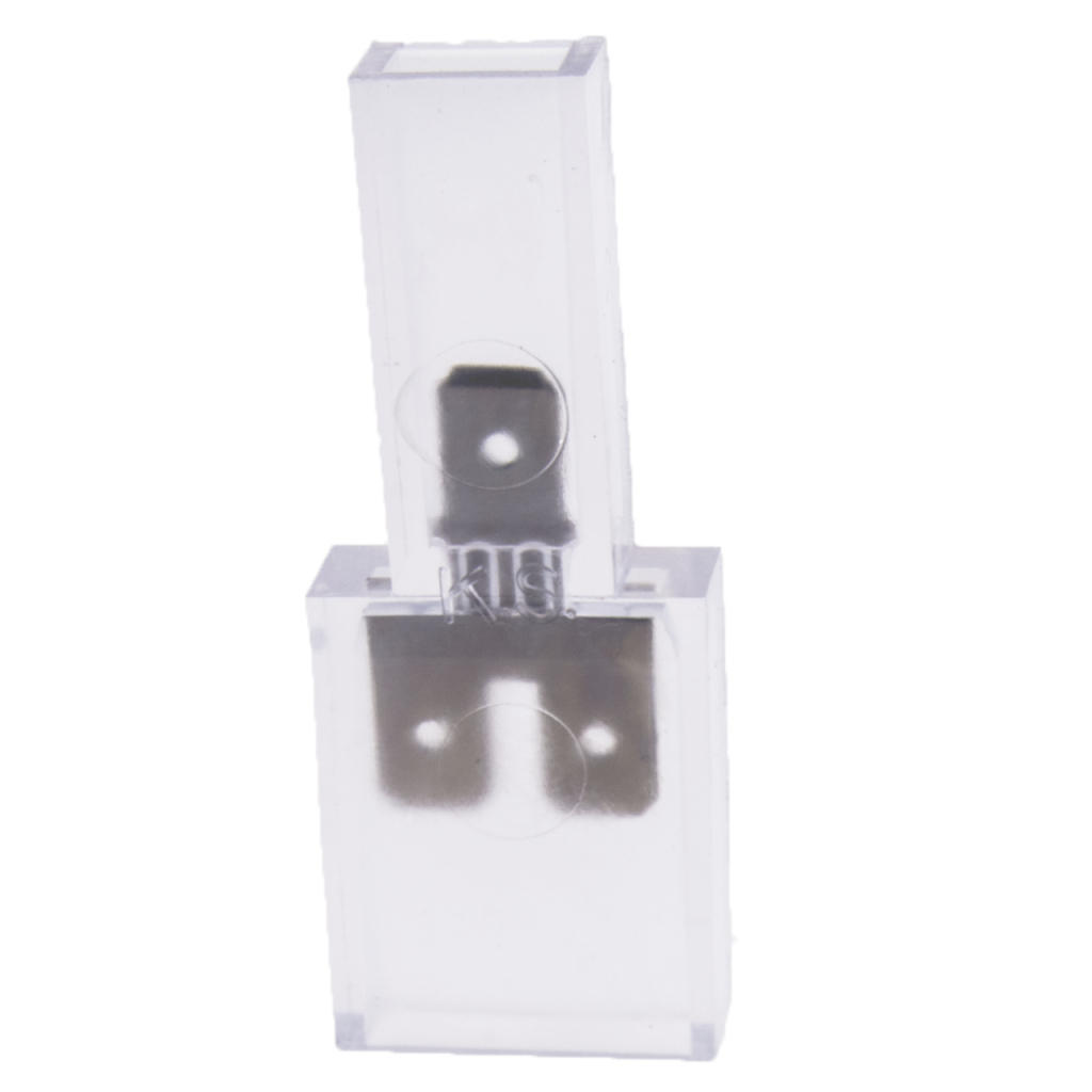 BBAtechniek - Doorverbindconnector 1/2-polig 6.3x0.8mm (2x)
