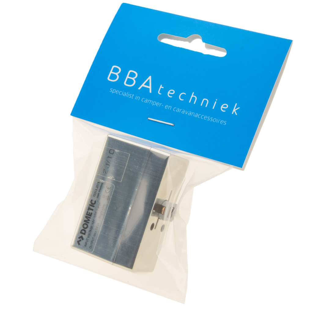BBAtechniek - USB A-1x 5V 2A Dometic rail chroom (1x)