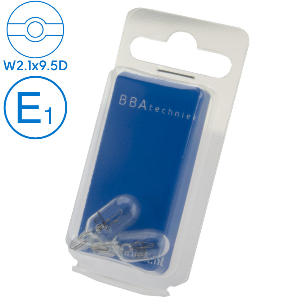 BBAtechniek - 12V 5W BS501 lamp wedge base (2x)