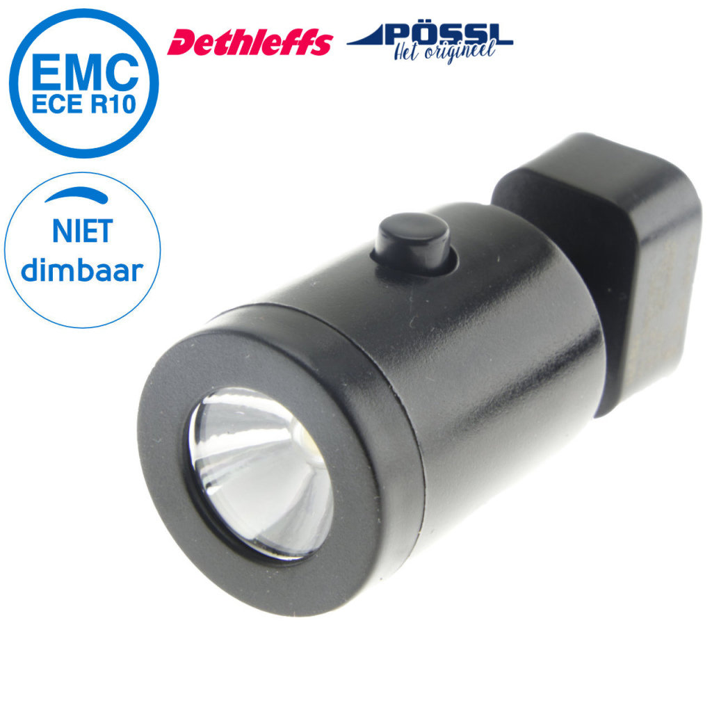 BBAtechniek - Lanciano LED spotlight zwart 100lm 4000K(1x)