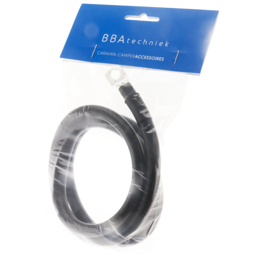 BBAtechniek - 35mm2 accu kabel flexibel zwart (1.0m)