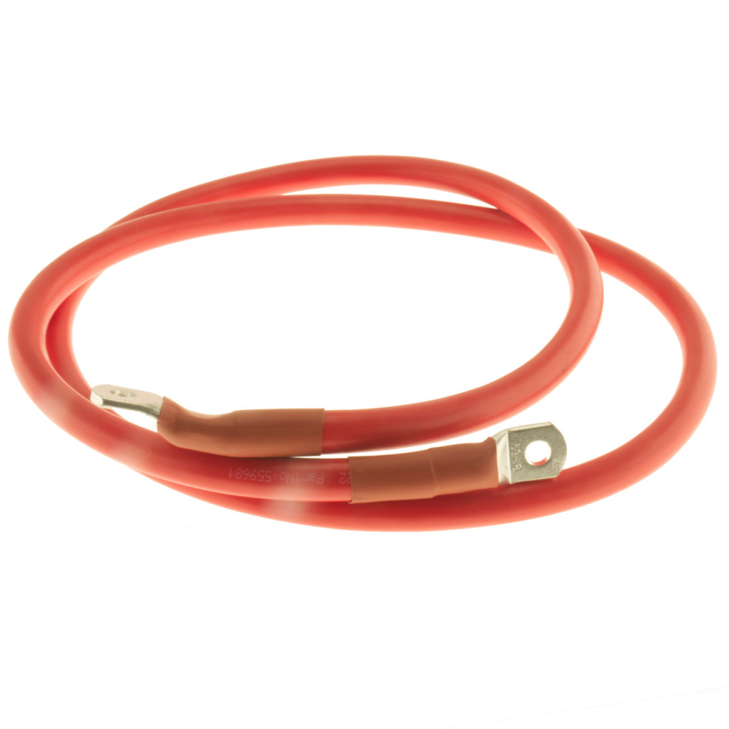 BBAtechniek - 50mm2 accu kabel flexibel rood M8 (0.5m)