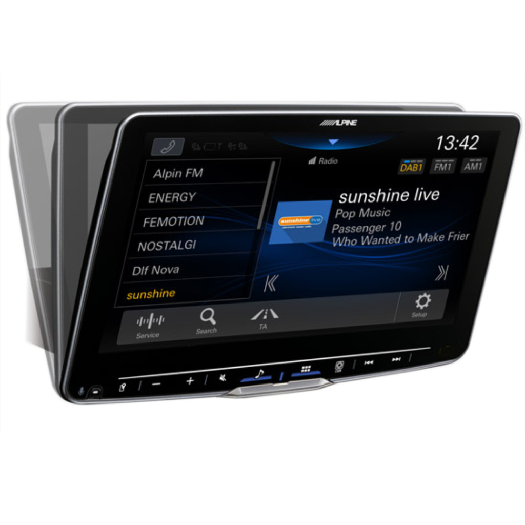 BBAtechniek - 9” iLX-F905D Alpine navigatie kantelbaar 1DIN (1x)