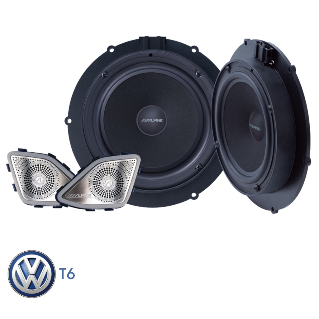 BBAtechniek - Alpine 2-weg 16.5cm speakersysteem voor VWT6 (1x)