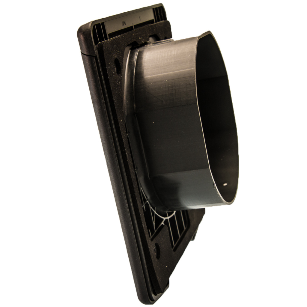 BBAtechniek - Open doorvoer universeel zwart (1x)