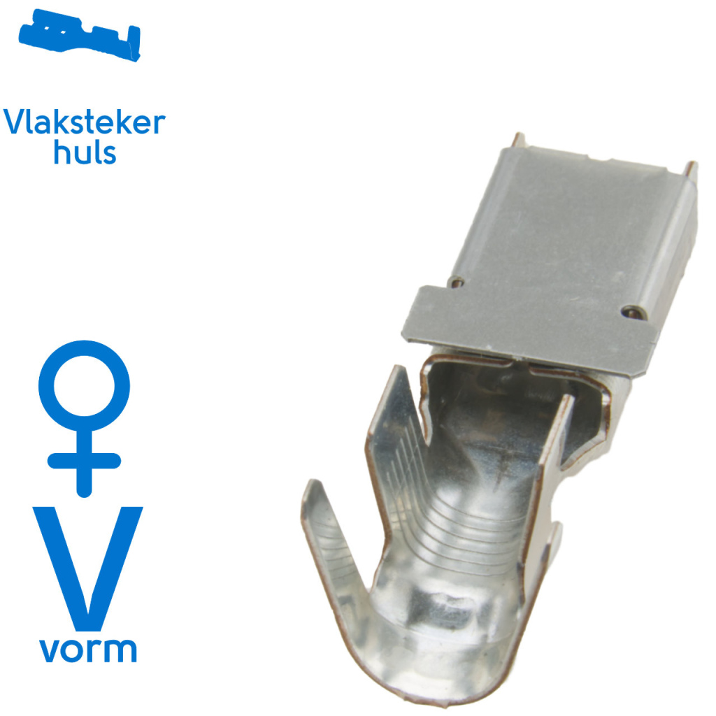 BBAtechniek - Vlakstekerhuls vertind 10.3mm 16.0mm² (50x)