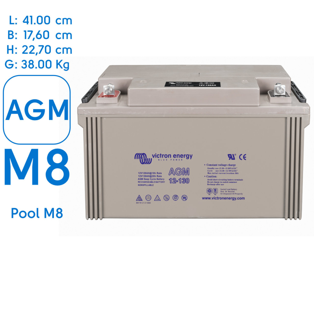 BBAtechniek - Victron AGM Accu 12V/130Ah