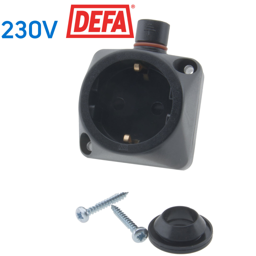 BBAtechniek - Defa wandcontactdoos t.b.v. walstroomkabelset (1x)