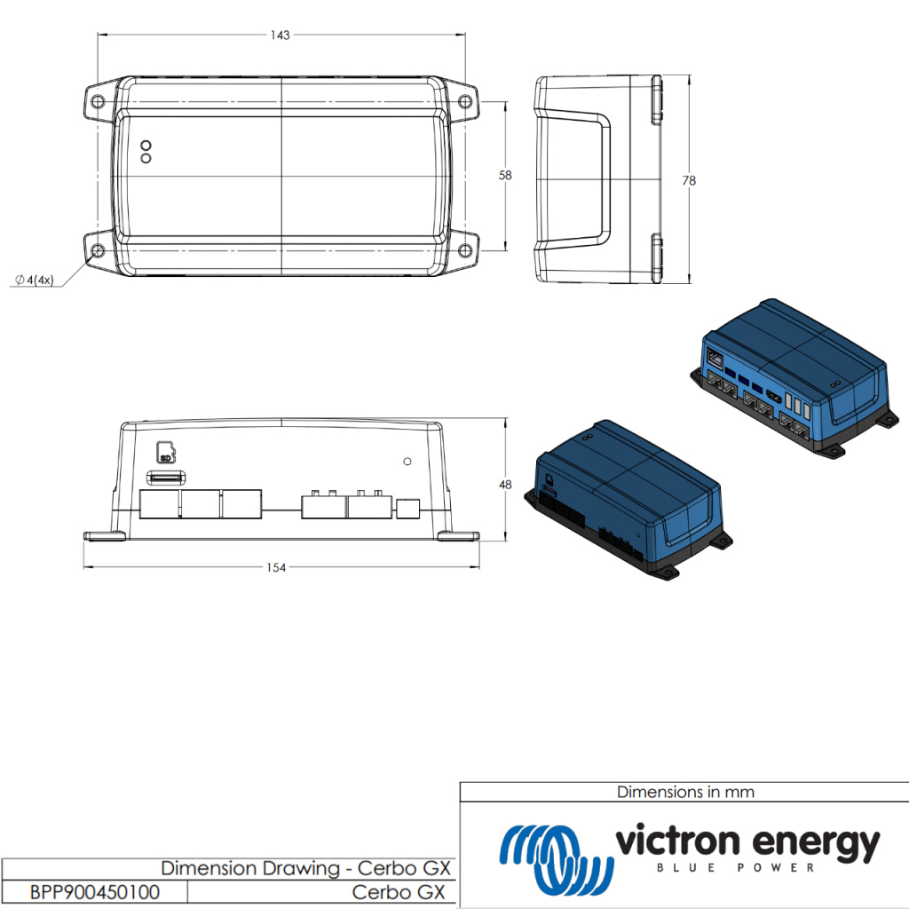 BBAtechniek - Victron Cerbo GX (1x)