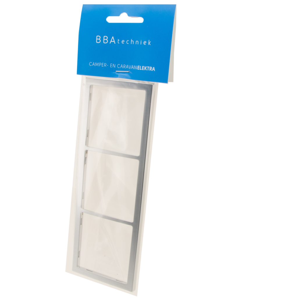 BBAtechniek - Afdekraam 3-vak mat zilver S20.000 (1x)