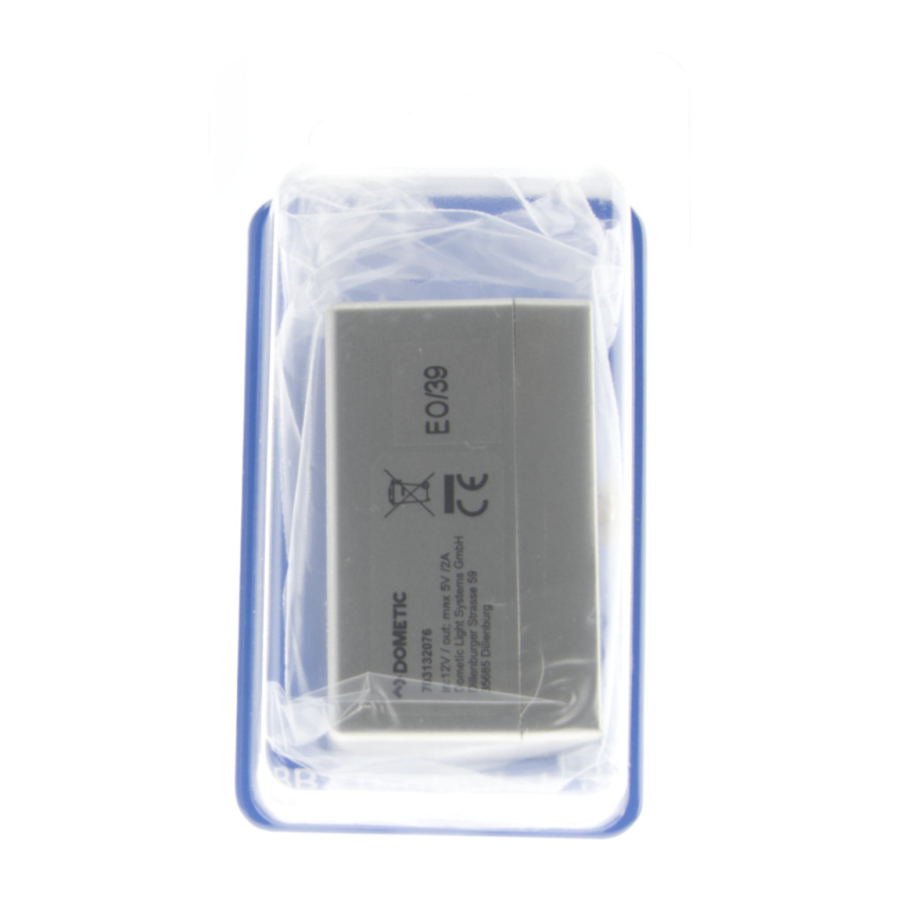 BBAtechniek - USB A-1x 5V 2A Dometic rail chroom (1x)