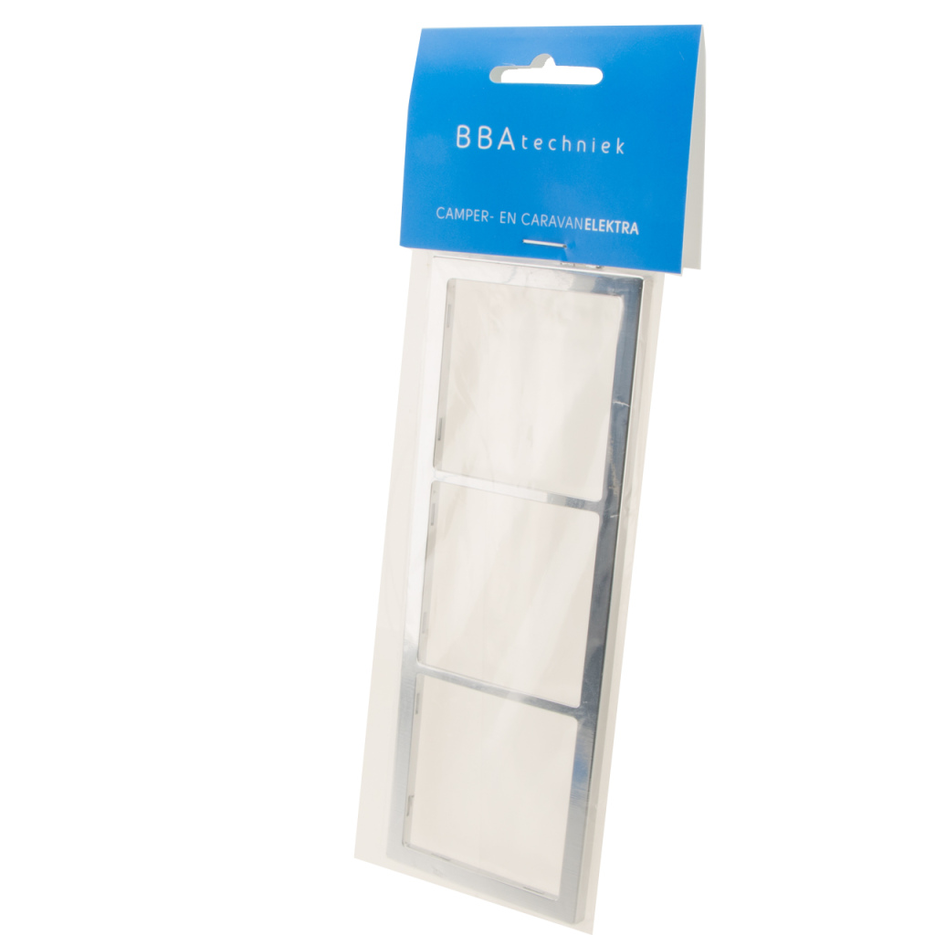 BBAtechniek - Afdekraam 3-vak hoogglans zilver S20.000 (1x)
