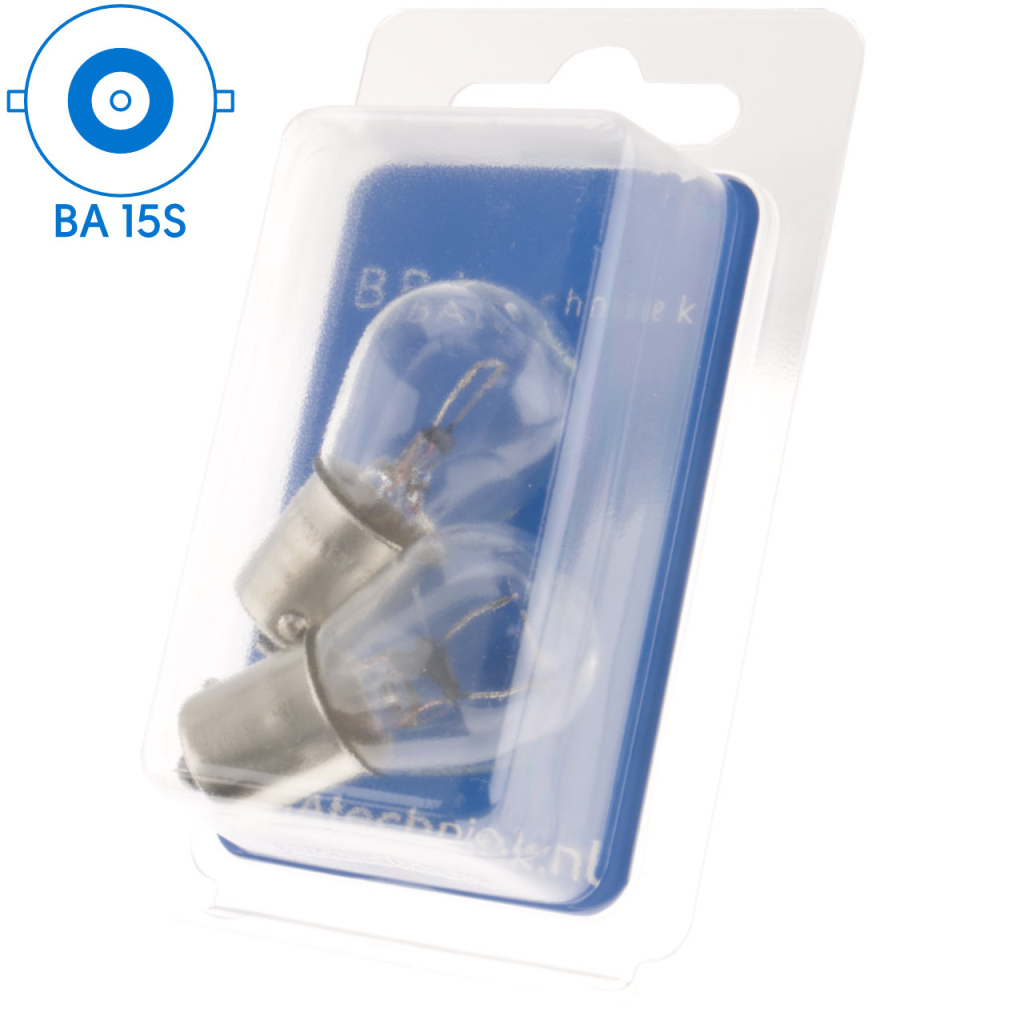 BBAtechniek - BA15S 12V 21W BS382 lamp (2x)