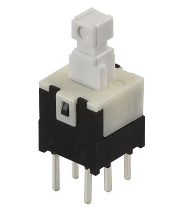 BBAtechniek - Drukschakelaar, 6x6mm DPDT (1x)