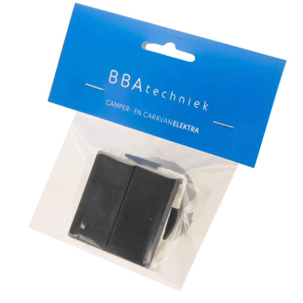 BBAtechniek - Wip-serieschakelaar 230V zwart S20.000 (1x)