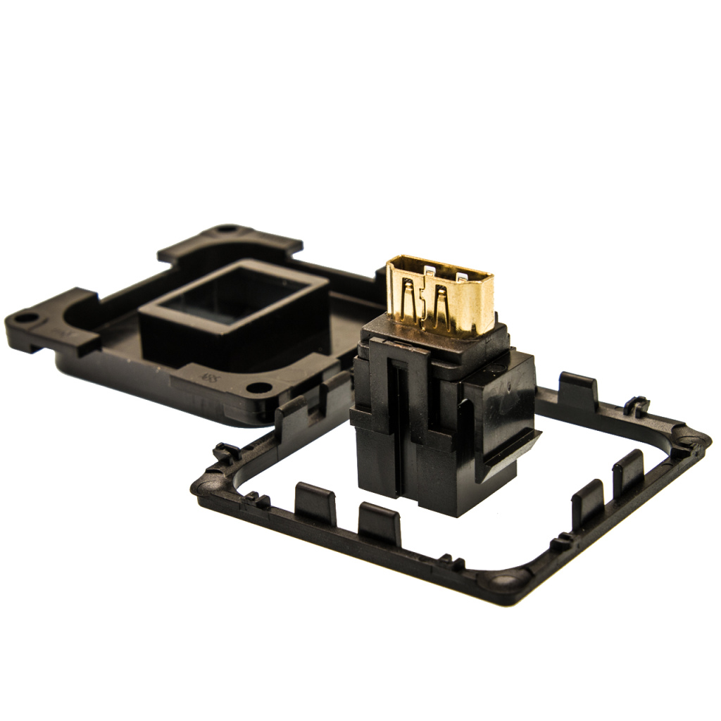 BBAtechniek - HDMI contactdoos zwart S20.000 (1x)