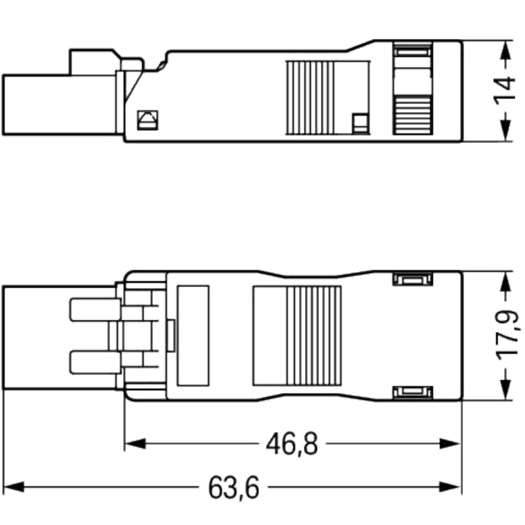 BBAtechniek - Wago Winsta mini connector male 3-polig (5x)