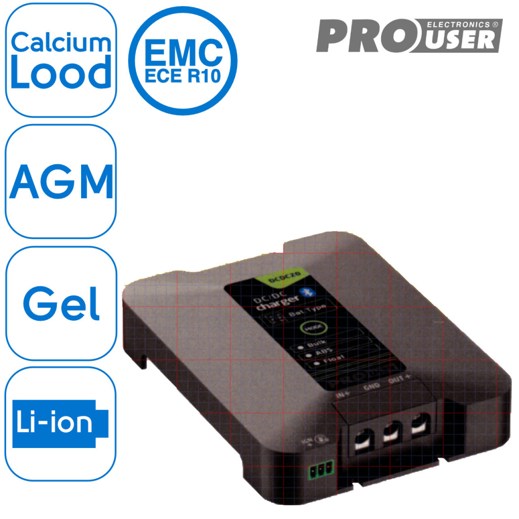 BBAtechniek - 12V 20Ah Pro-User DC/DC20 SC acculader (1x)