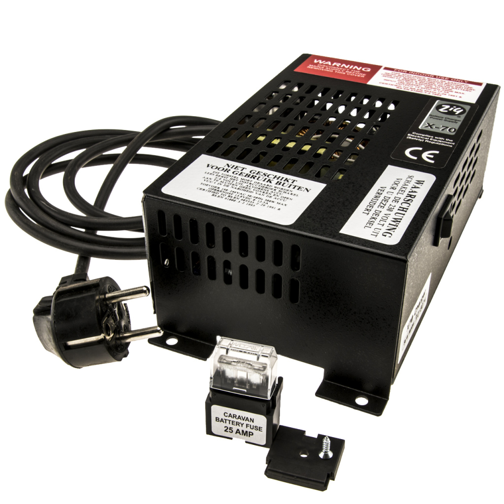 BBAtechniek - ZIG X70 12.5A automatische acculader/omvormer (1x)