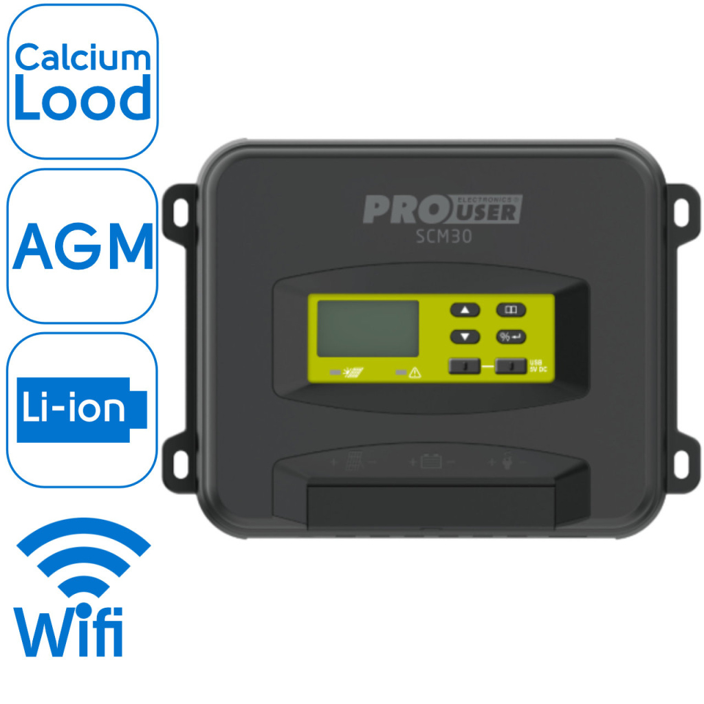 BBAtechniek - Pro User SCM30 MPPT laadregelaar (1x)