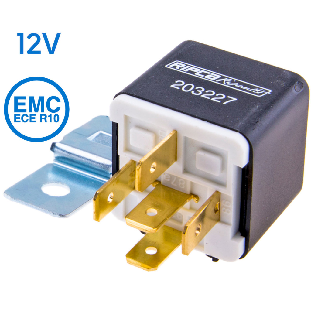 BBAtechniek - 12V 40/30A 5-polig mini relais (10x)