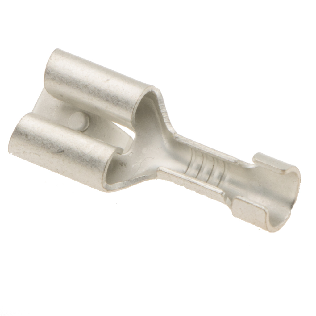 BBAtechniek - Vlakstekerhuls vertind 6.3 0.5-1.5mm² (100x)