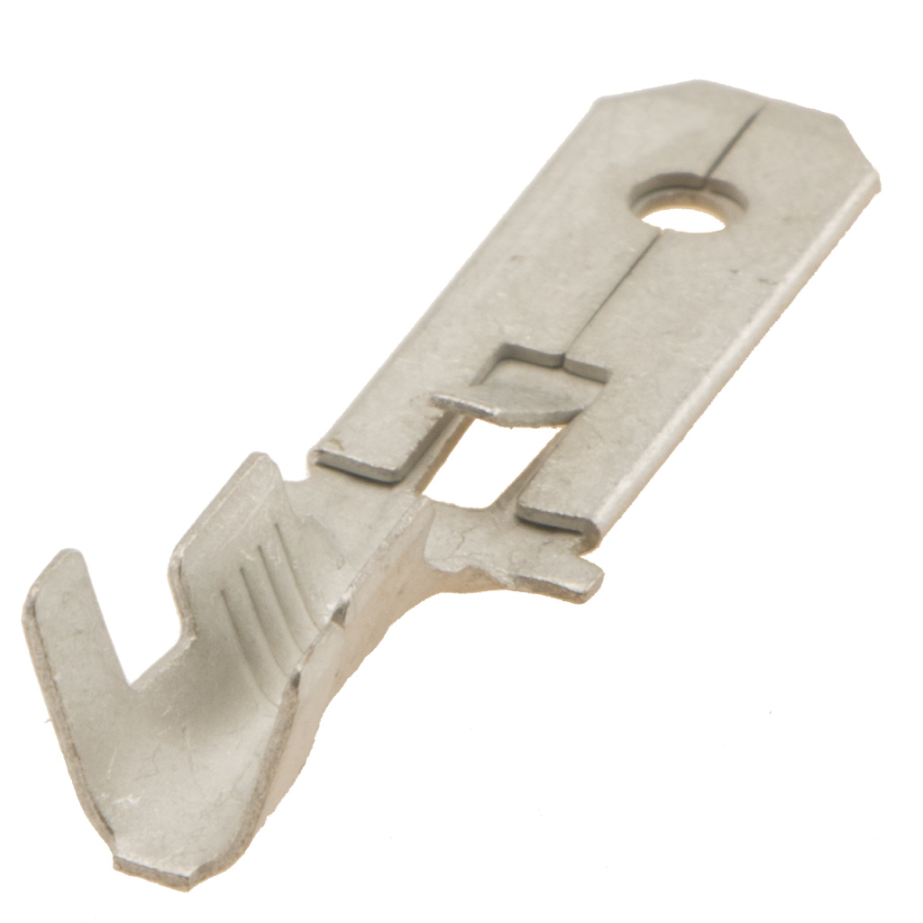 BBAtechniek - Vlaksteker vertind 6.3 1.5-2.5mm² V-vorm (100x)