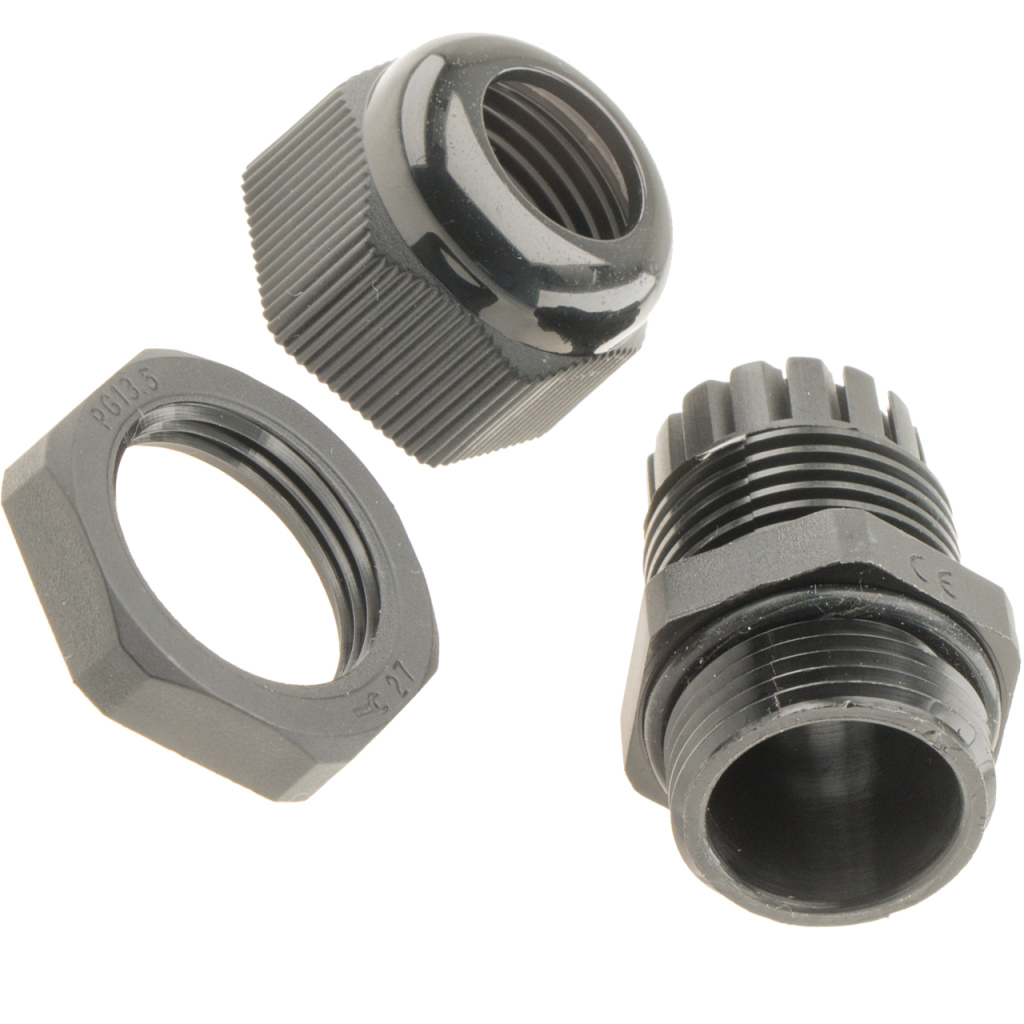 BBAtechniek - NDS wartel kabeldoorvoer 7-12mm zwart PG13.5 (1x)