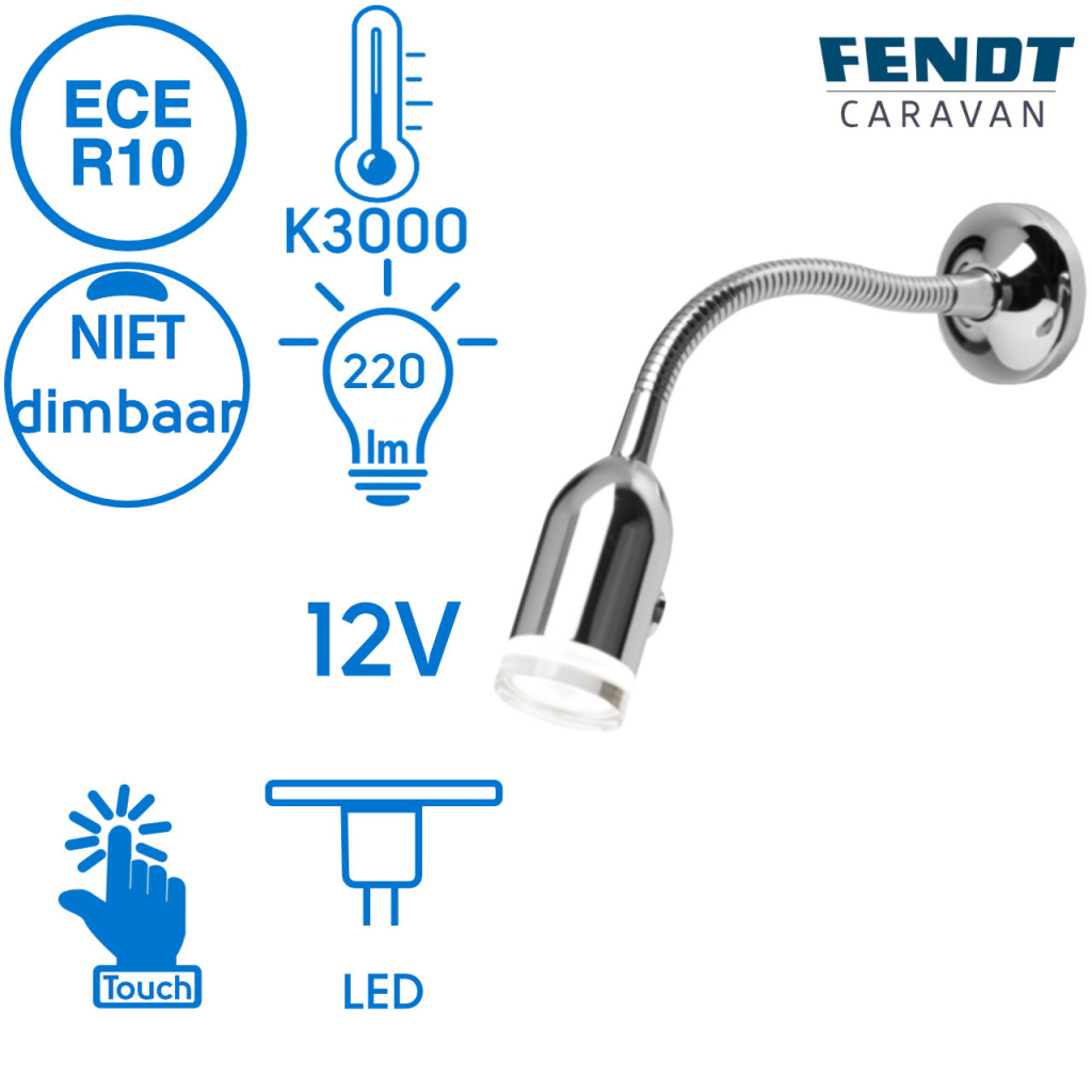 BBAtechniek - Dometic flexibele LED spot L70TM 12V 3.2W (1x)