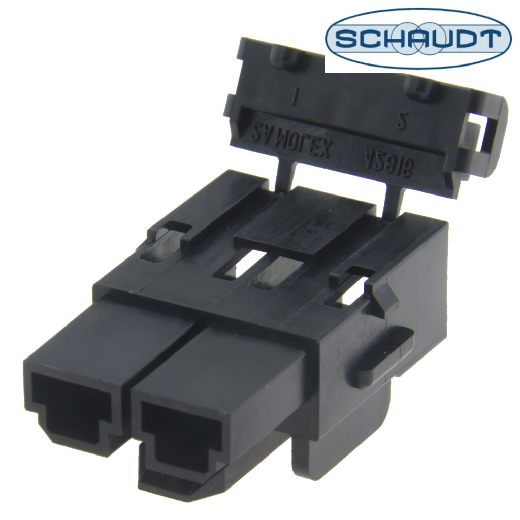 BBAtechniek - Schaudt EBL zwarte stekker behuizing 2-weg (1x)