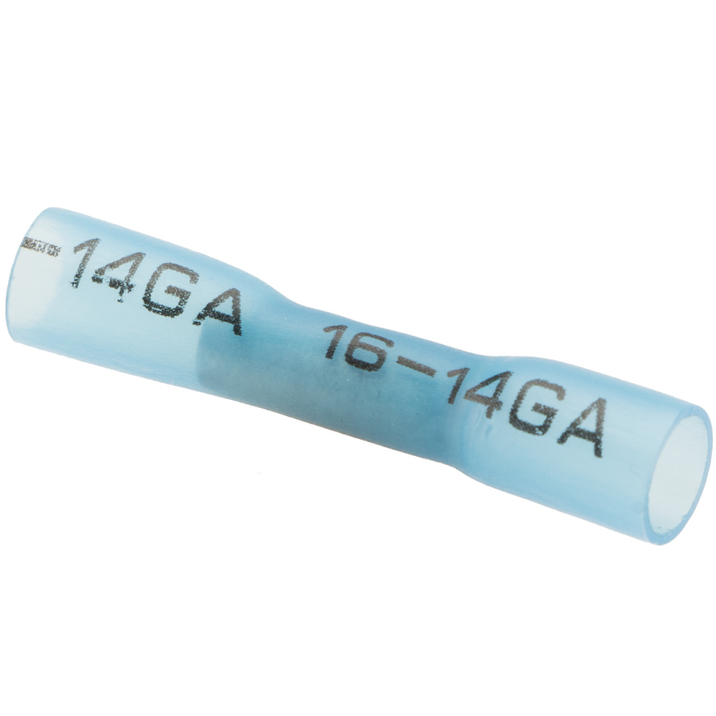 BBAtechniek - Krimpbare stootverbinder blauw (25x)
