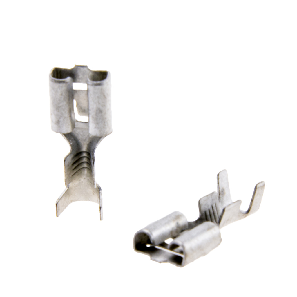 BBAtechniek - Vlakstekerhuls vertind 6.3 1.5-2.5mm² (100x)