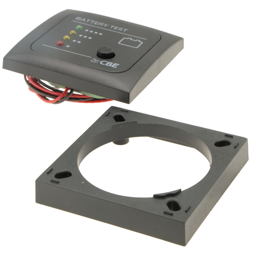BBAtechniek - CBE 12V accu voltage testpaneel LED (1x)