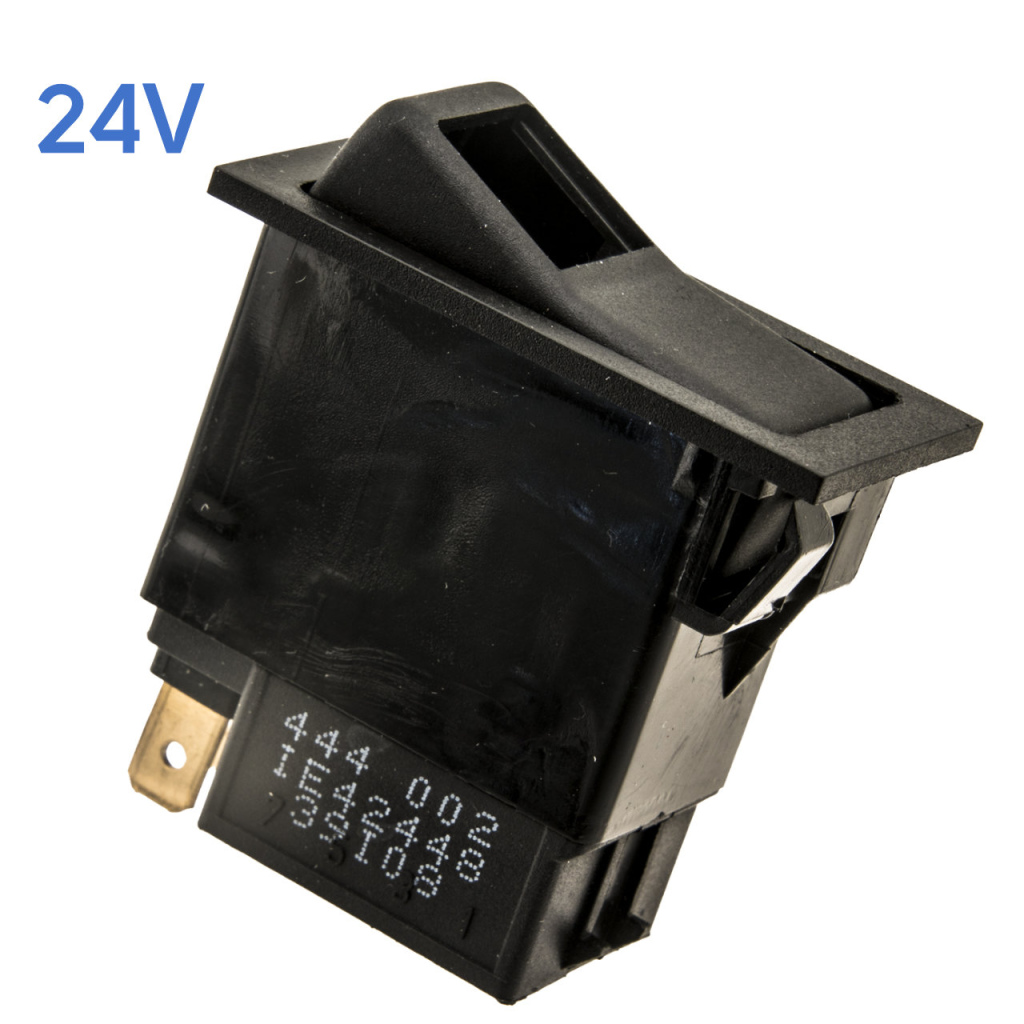 BBAtechniek - 24V 2-polig On-Off schakelaar verlicht bij aan(1x)