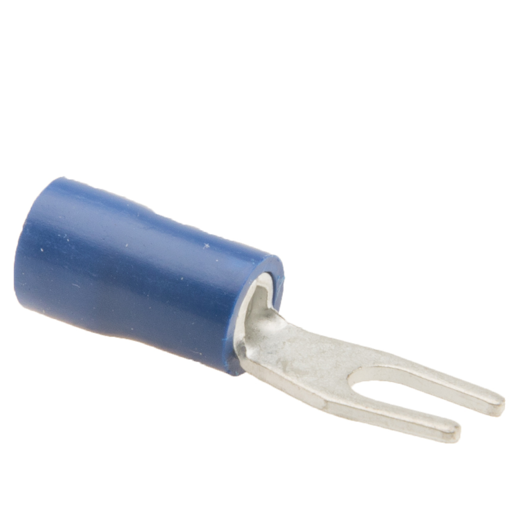 BBAtechniek - Kabelschoen vork M3 Ø3.7mm blauw (100x)