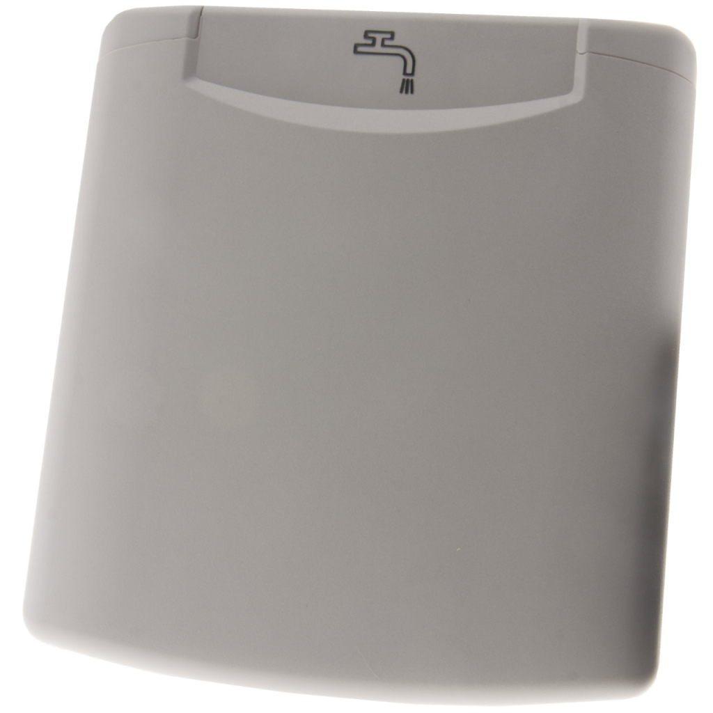 BBAtechniek - Losse klep water icoon licht grijs (1x)