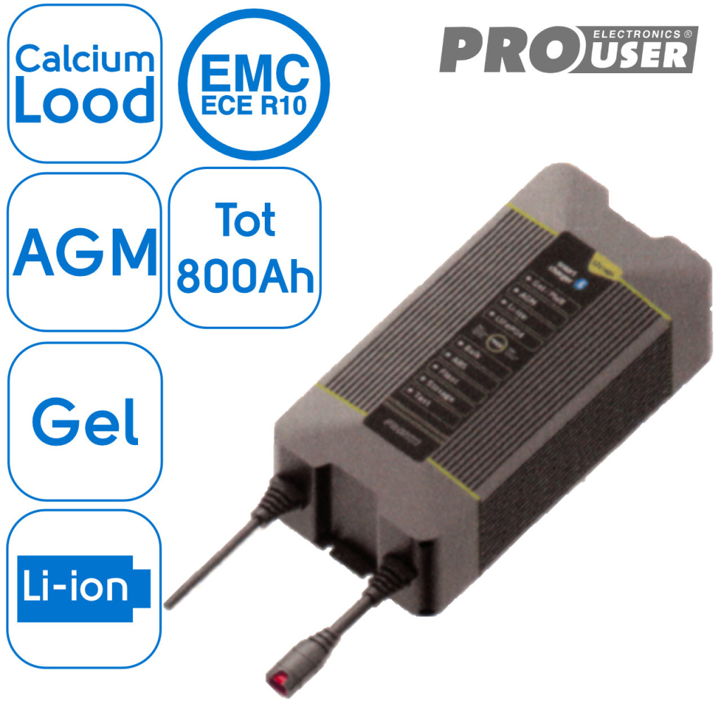 BBAtechniek - 12V 40Ah Pro-User intelligente acculader IBC40 1x)