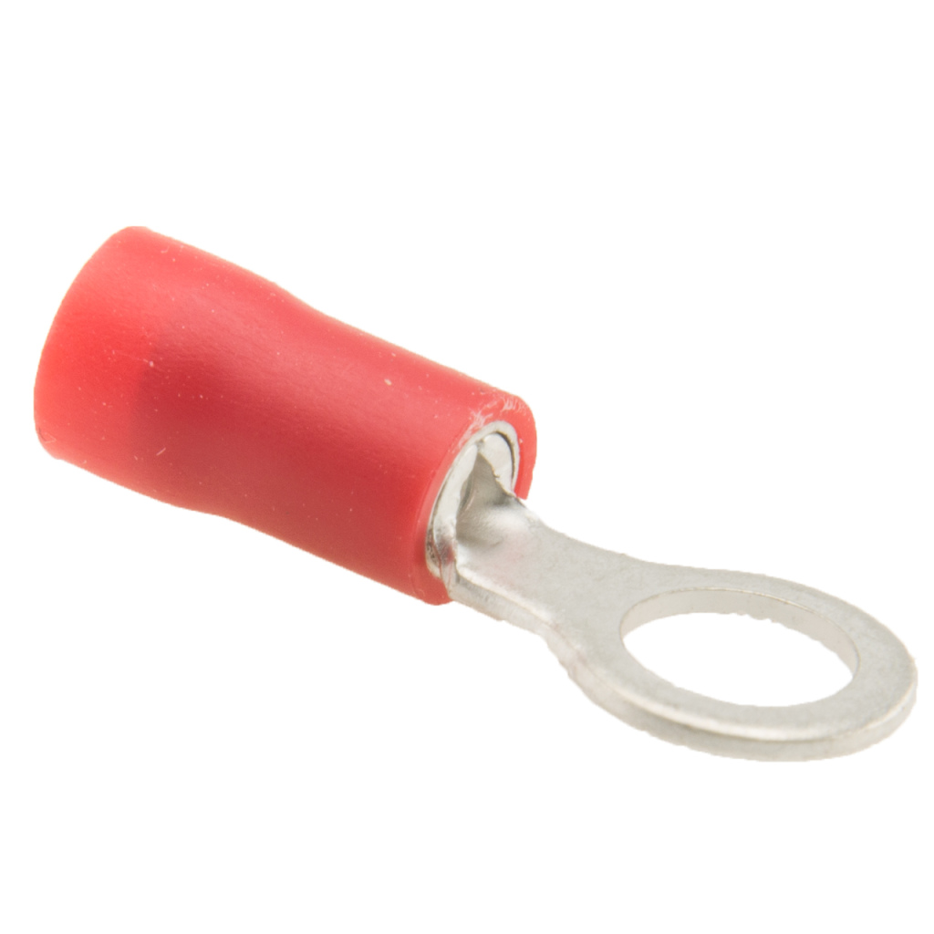 BBAtechniek - Kabelschoen ring M5 Ø5.3mm* rood (100x)