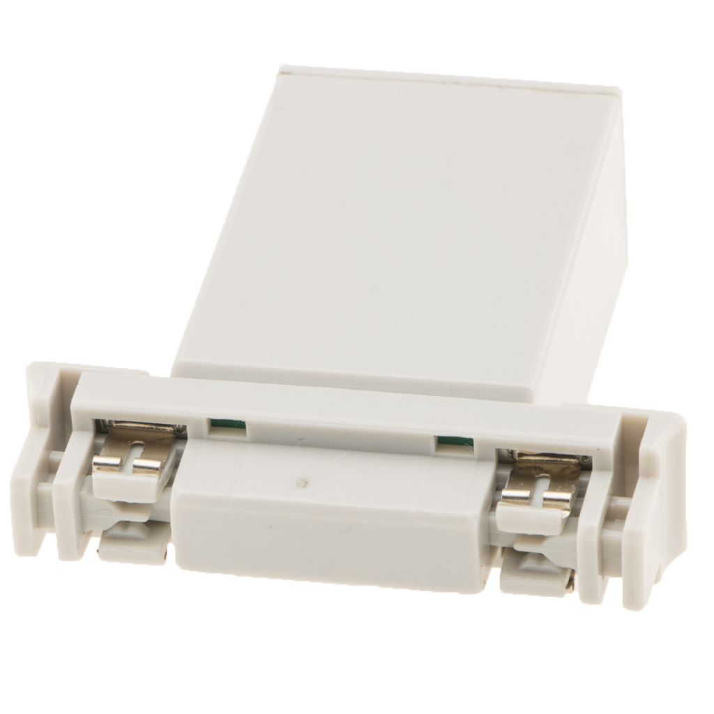 BBAtechniek - USB A-1x 5V 2A Rialto rail zilver (1x)