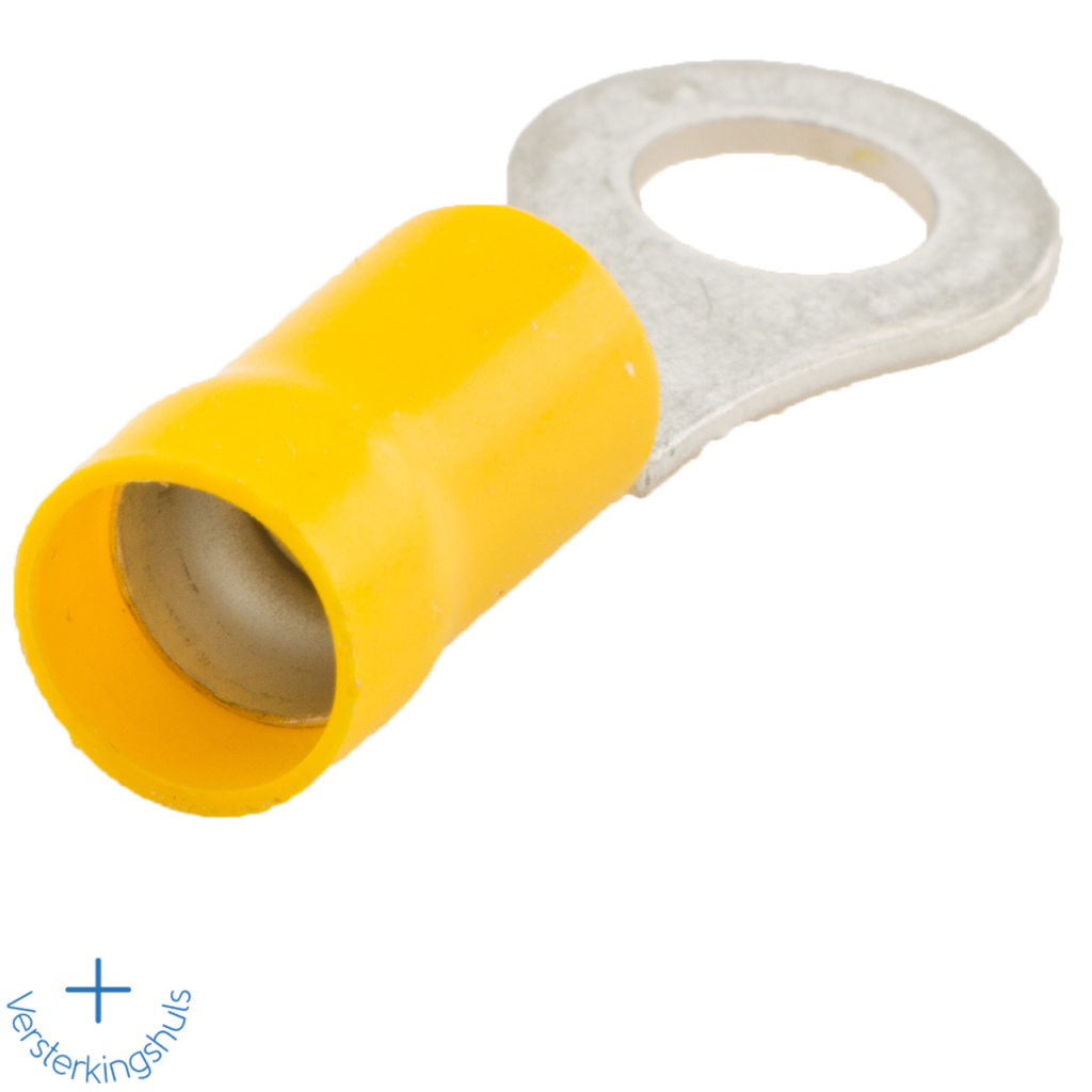 BBAtechniek - Kabelschoen ring M6 Ø6.4mm* geel (5x)