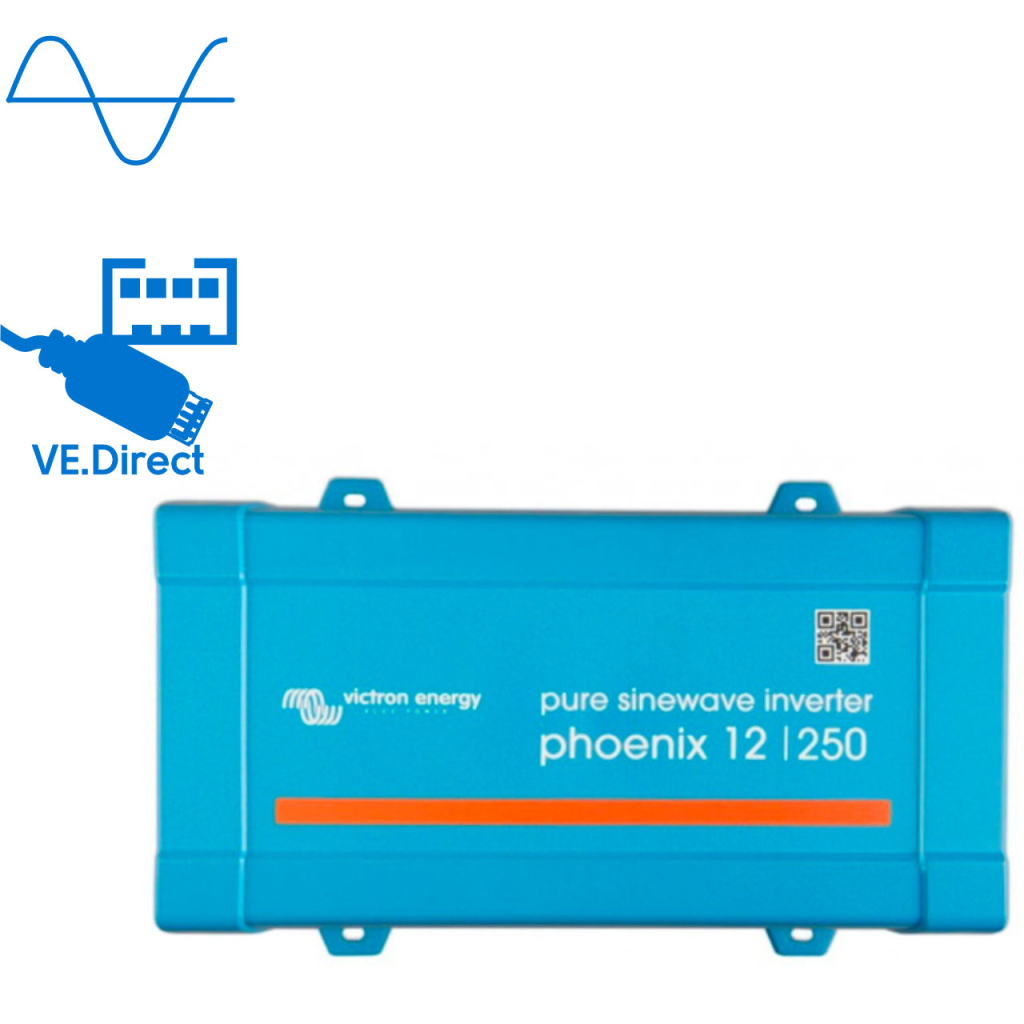 BBAtechniek - Victron Phoenix omvormer 12/250 VE.Direct  (1x)